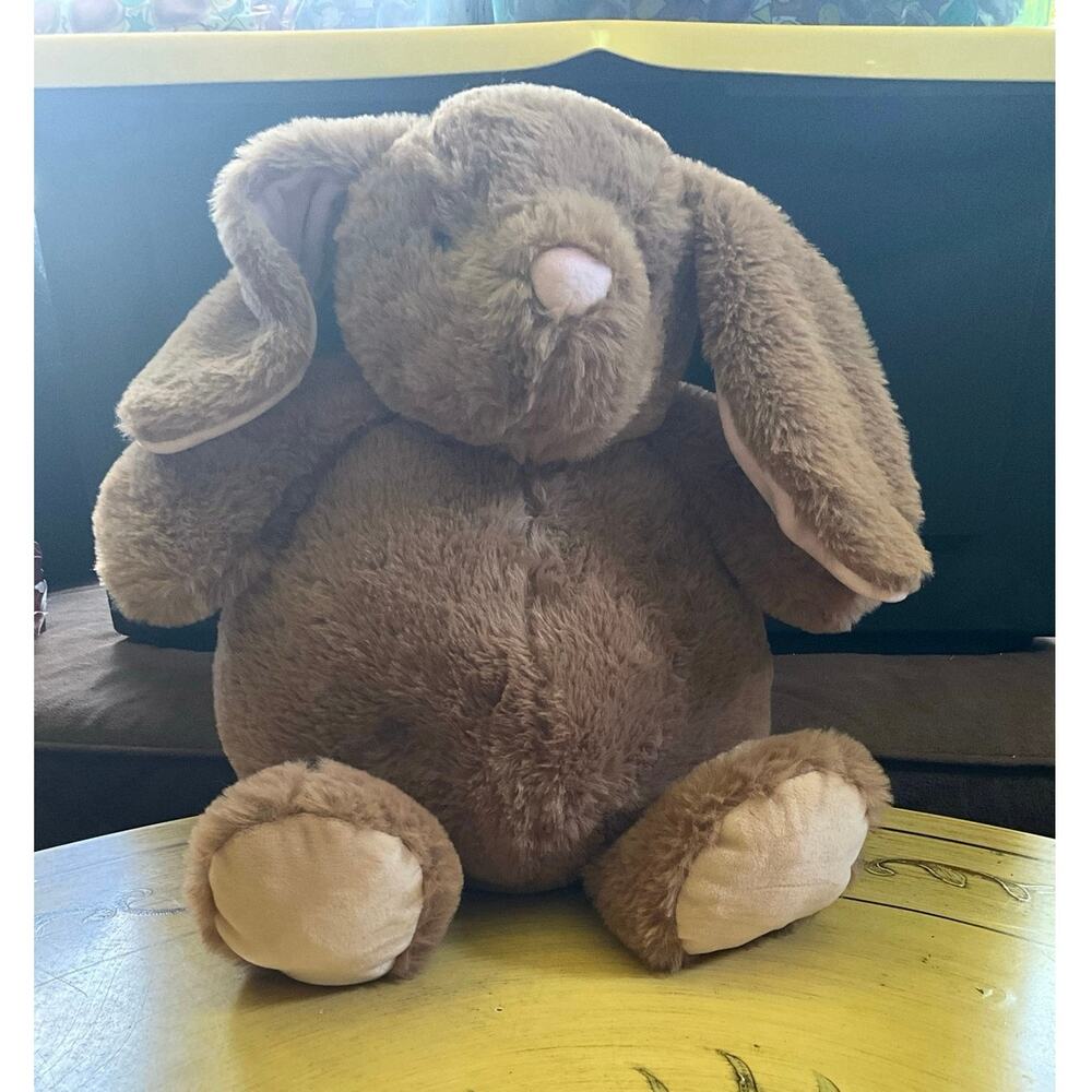 Large stuffed brown rabbit